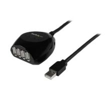 StarTech 15m USB 2.0 Active Cable with 4 Port Hub