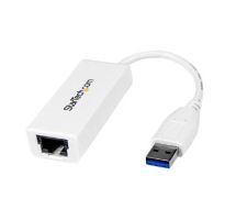 StarTech USB 3.0 to Gigabit Ethernet NIC Network Adapter - White