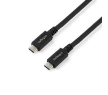 StarTech USB-C to USB-C Cable w/ 5A PD - M/M - 6 ft. (1.8 m) - USB 3.0 (5Gbps) - USB-IF Certified