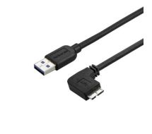 StarTech Slim Micro-USB 3.0 Cable - M/M - Right-Angle Micro USB - 2m (6ft)