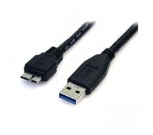 StarTech 0.5m (1.5ft) Black SuperSpeed USB 3.0 Cable A to Micro B - M/M