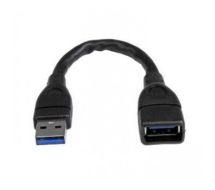 StarTech USB 3.0 A-to-A extension cable - 6 in, black