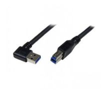 StarTech 1m Black SuperSpeed USB 3.0 Cable - Right Angle A to B - M/M