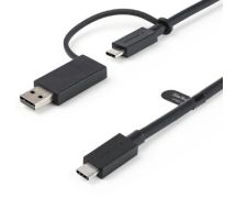 USB-C CABLE WITH USB-A ADAPTER