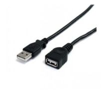 StarTech 3 ft Black USB 2.0 Extension Cable A to A - M/F