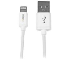 StarTech 1 m (3 ft.) USB to Lightning Cable - iPhone / iPad / iPod Charger Cable - High Speed Charging Lightning to USB Cable - Apple MFi Certified - White