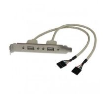 StarTech 2 Port USB A Female Slot Plate Adapter