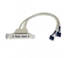 StarTech 2 Port USB A Female Low Profile Slot Plate Adapter