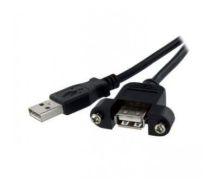 StarTech 1 ft Panel Mount USB Cable A to A - F/M