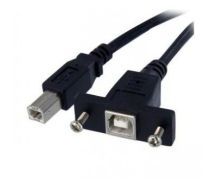 StarTech 1 ft Panel Mount USB Cable B to B - F/M