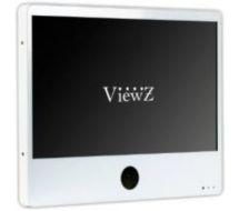 ViewZ VZ-PVM-Z2W3 23" Full HD Widescreen LED Backlit Monitor with Built-In 1.3MP Camera (White)