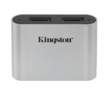 Kingston Workflow microSD Reader card reader USB 3.2 Gen 1 (3.1 Gen 1) Type-C Black, Silver