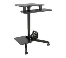 Tripp Lite Rolling Desk TV/Monitor Cart - Height Adjustable